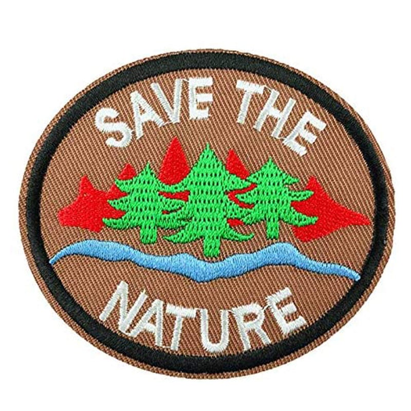 U-Sky Sew or Iron on Embroidered Patches | Explore Outdoors Park Ranger Save The Nature Designs | Adventure Ready Durable | Outdoor Enthusiasts Campers Hikers | Jackets Backpacks Gear | 3x2.7inch 3PCs - Image 3